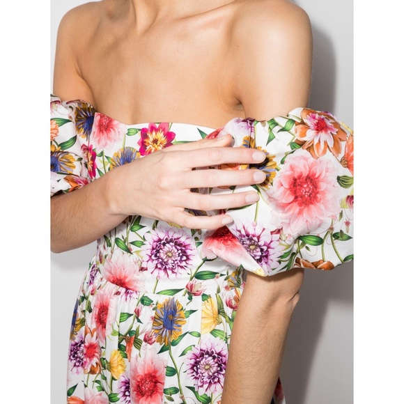 Borgo De Nor Juliet Off-The-Shoulder Floral Maxi Dress | NWT | Sz 4 (US)/8(UK) - Picture 5 of 7